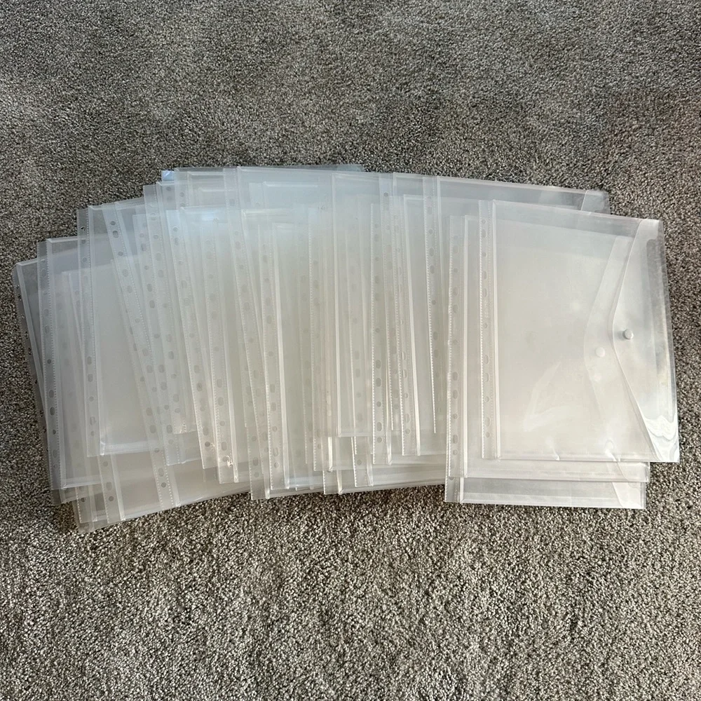 Clear Plastic Document Sleeves - Multipack